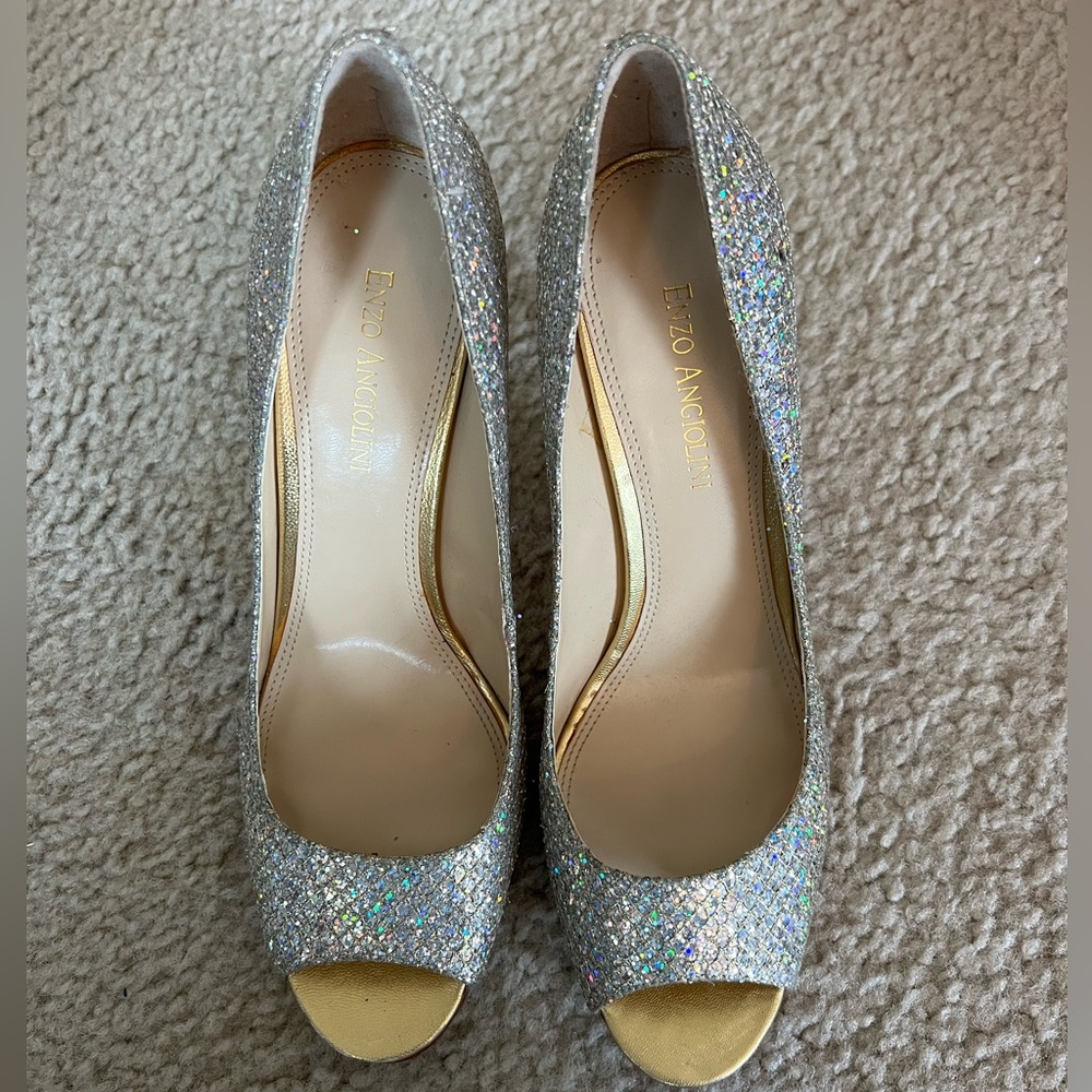 Enzo Angiolini sparkly heels